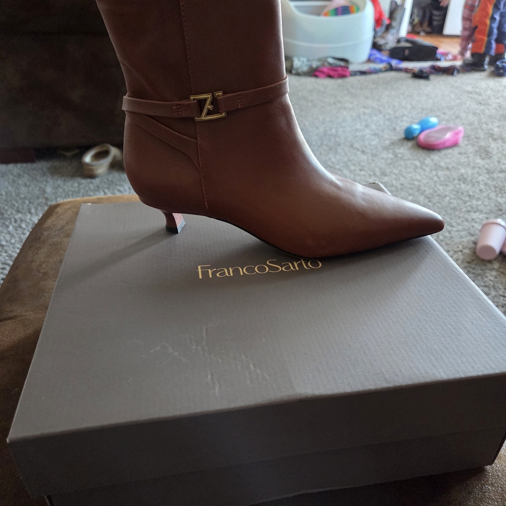 Franco Sarto Women's Tan Heeled Boots
